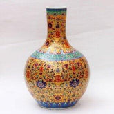 INPHIC-ZF-D047 景德鎮 陶瓷 粉彩福攀花落地大花瓶 工藝品擺飾 裝飾